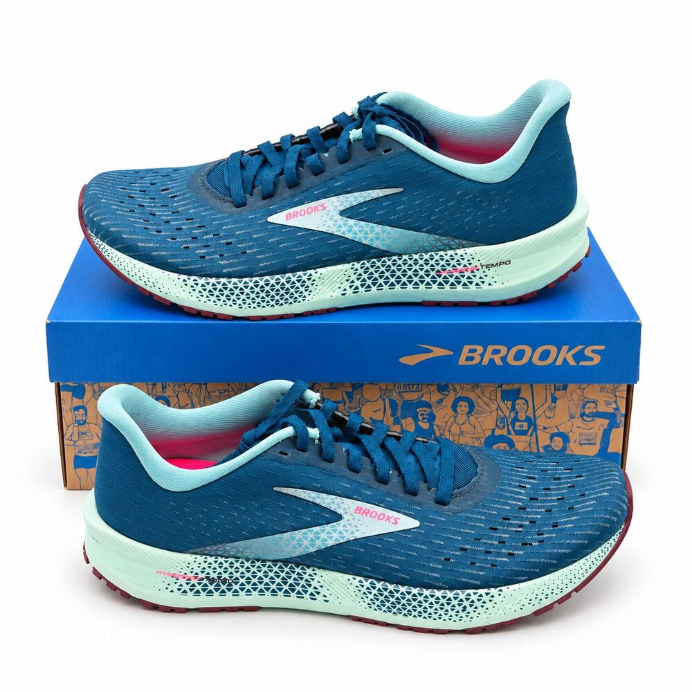 Brooks Hyperion Tempo Women's 9 Blue Coral DNA Flash Lightweight Running Shoes